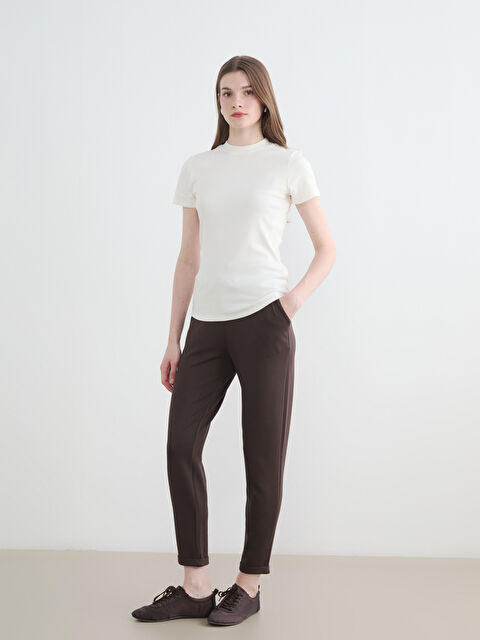 LCW Modest Beli Lastikli Soft Touch Kadın Eşofman Altı