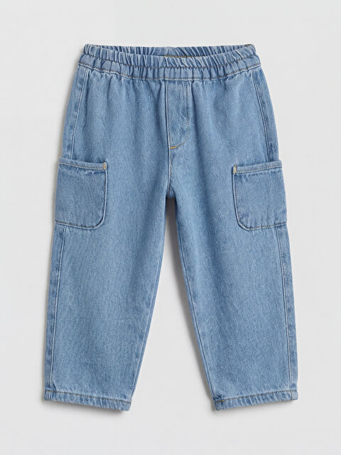 LCW baby Loose Fit Erkek Bebek Kargo Jean Pantolon - S6D936Z1-082