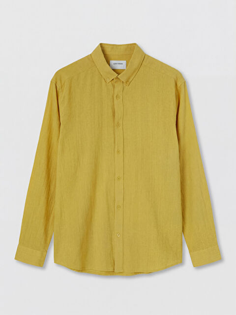 LCW Vision Regular Fit Erkek Dokulu Gömlek