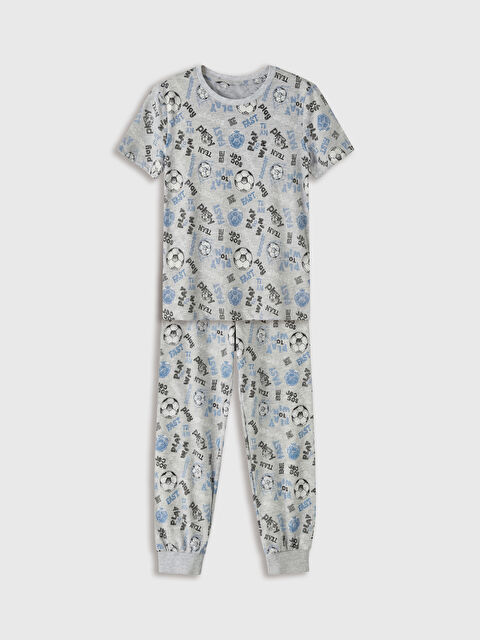 LCW Kids Desenli Erkek Çocuk Pijama Takımı - S6E953Z4-998