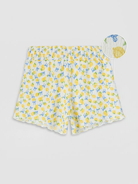 LCW Kids Desenli Kız Çocuk Şort