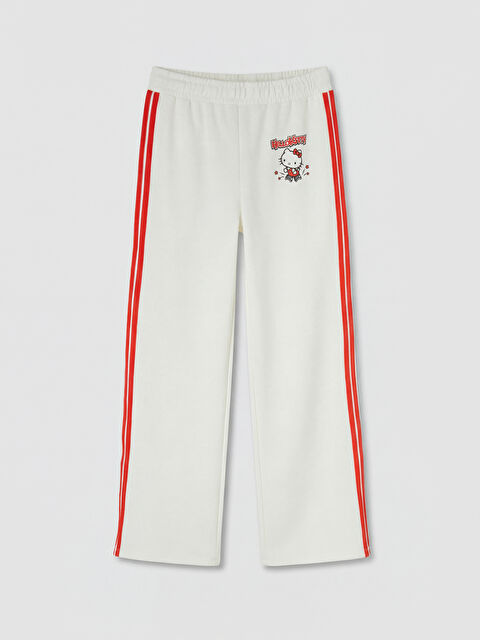 LCW Kids Hello Kitty Baskılı Kız Çocuk Soft Touch Eşofman Altı