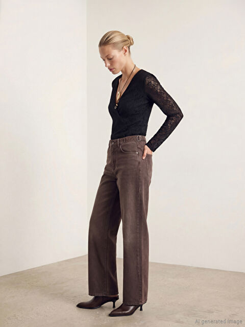 LCW Jeans Wideleg Kadın Jean Pantolon	 - S6ON84Z8-HDT