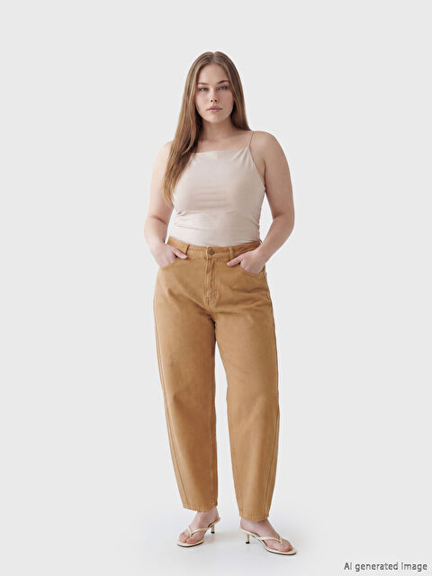 Soulife Barrel Fit Kadın Jean Pantolon