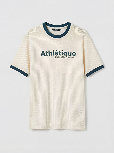 XSIDE Relaxed Fit Bisiklet Yaka Baskılı Erkek Tişört