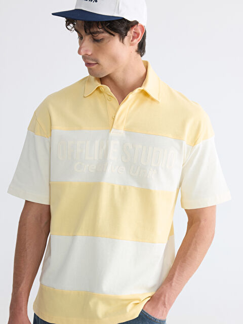 XSIDE Polo Yaka Renk Bloklu Erkek Tişört