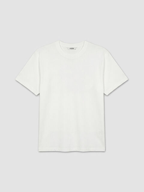 XSIDE Bisiklet Yaka Baskılı Penye Erkek Tişört