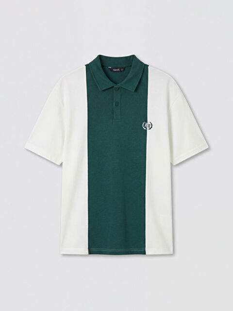 XSIDE Polo Yaka Renk Bloklu Erkek Tişört