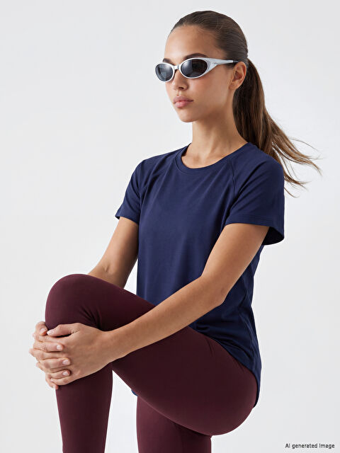 KOOR SPORT Bisiklet Yaka Kadın Spor Tişört