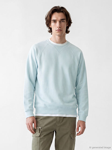 XSIDE Bisiklet Yaka Erkek Sweatshirt