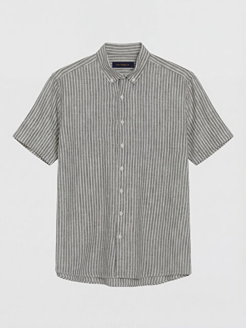 SOUTHBLUE Regular Fit Çizgili Dokulu Erkek Gömlek