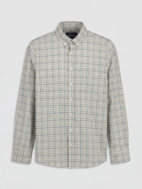 LCWAIKIKI Classic Regular Fit Ekose Erkek Gömlek - S6F984Z8-LME