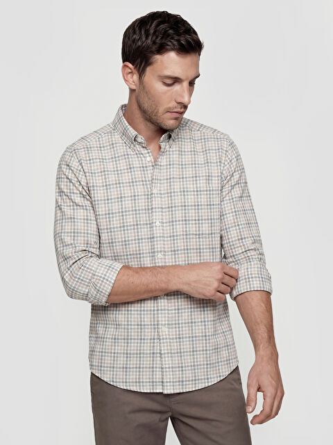 LCWAIKIKI Classic Regular Fit Ekose Erkek Gömlek - S6F984Z8-LKQ