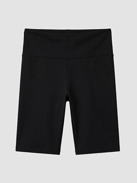 KOOR SPORT Beli Lastikli Kadın Spor Şort Tayt