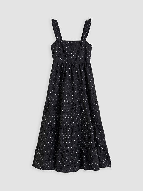 XSIDE Puantiyeli Katkat Poplin Elbise