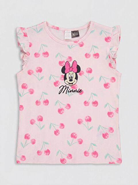 LCW Kids Minnie Mouse Baskılı Kız Çocuk Atlet