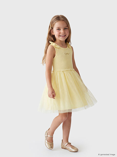 LCW Kids Fiyonk Detaylı Kız Çocuk Tütü Elbise