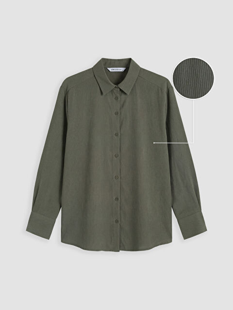 LCWAIKIKI Classic Çizgili Kadın Gömlek