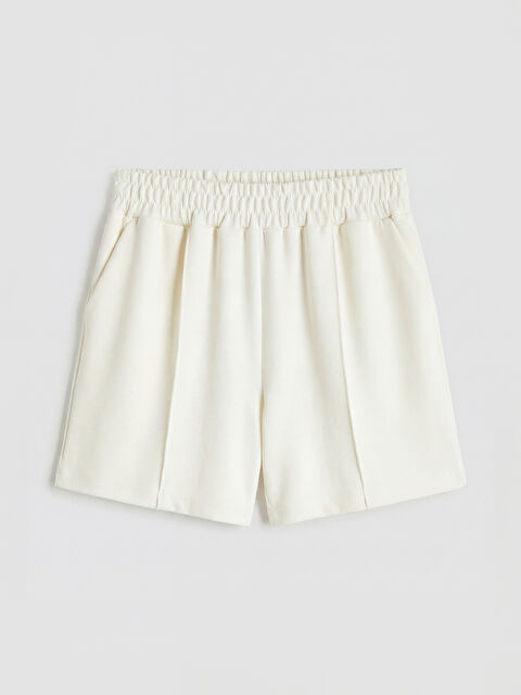 KOOR SPORT Beli Lastikli Soft Touch Kadın Spor Şort