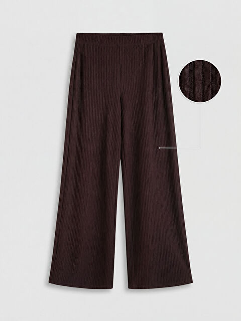 LCW Vision Beli Lastikli Dokulu Kadın Pantolon