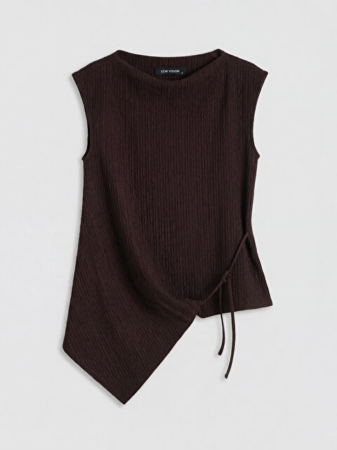 LCW Vision Kayık Yaka Dokulu Bluz