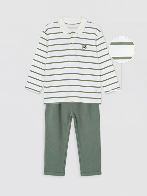 LCW baby Çizgili Erkek Bebek Takım