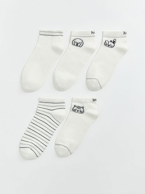 LCW DREAM Desenli Kadın Patik Çorap 5'li