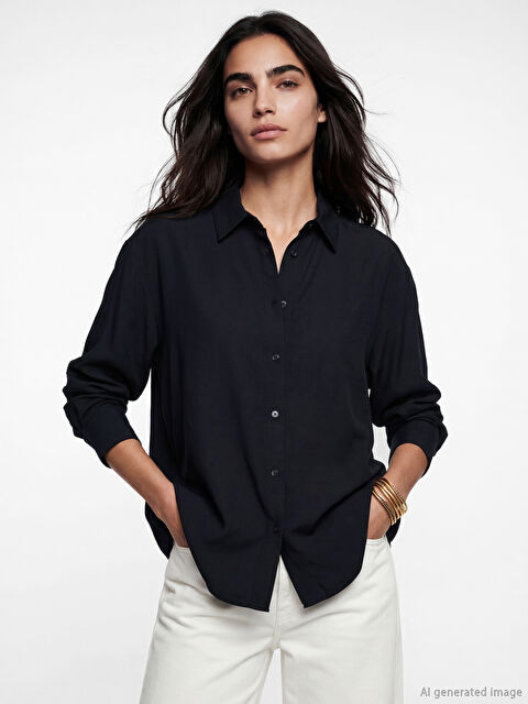 LCW Vision Oversize Kadın Gömlek