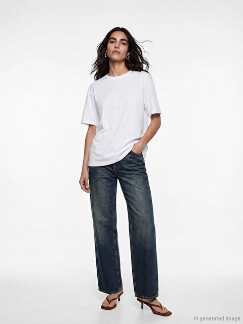 LCW Jeans Straight Fit Kadın Jean Pantolon	 - S6P312Z8-309