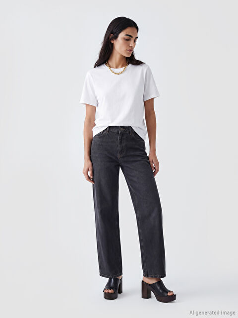 LCW Jeans Baggy Fit Kadın Jean Pantolon