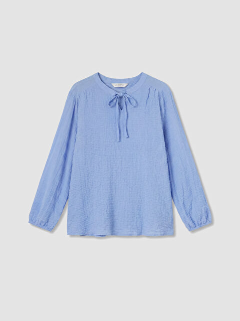 LCW EVERYDAY Bağlamalı Yaka Dokulu Bluz