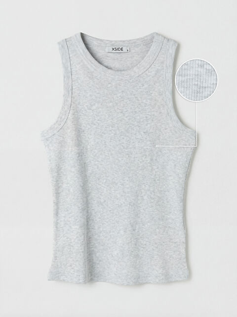 XSIDE Bisiklet Yaka Fitilli Kadın Atlet - S6P374Z8-CY9