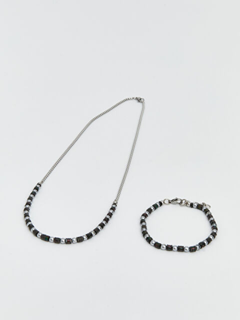 LCW ACCESSORIES Erkek Zincir Kolye ve Bileklik Seti - S6P402Z8-2JL
