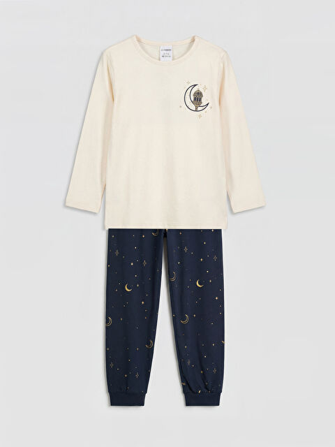 LCW Kids Baskılı Kız Çocuk Pijama Takımı - S6P413Z1-FFC