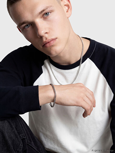 LCW ACCESSORIES Erkek Zincir Kolye ve Bileklik Seti - S6P416Z8-ZY1