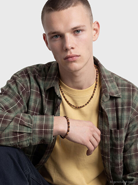 LCW ACCESSORIES Taşlı Erkek Bileklik ve Kolye  - S6P420Z8-1MW