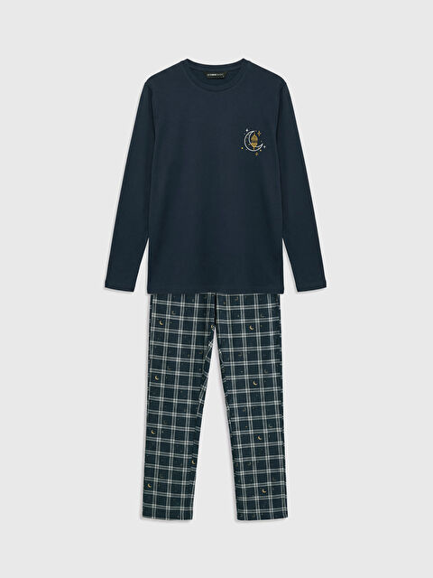 LC WAIKIKI Standart Kalıp Ekose Erkek Pijama Takım - S6P464Z8-LSJ