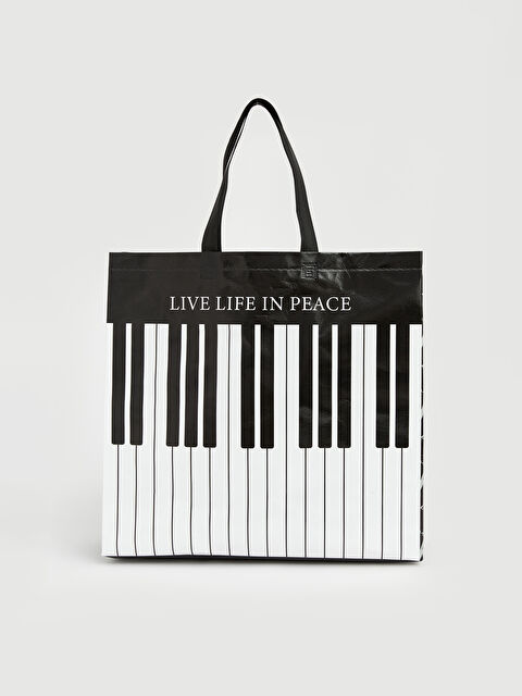 LCW JOY Piyano Baskılı Alışveriş Çantası