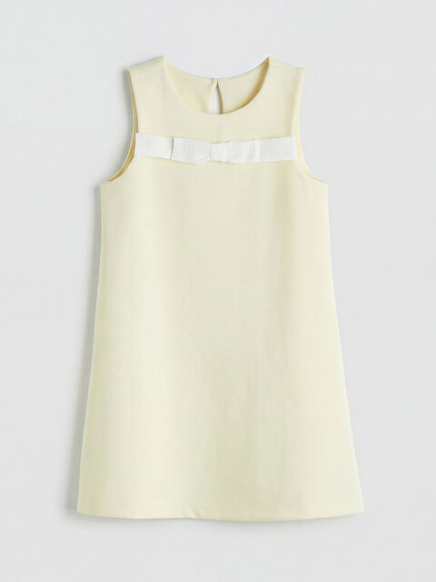 LCW Kids Bisiklet Yaka Fiyonklu Kız Çocuk Elbise - S6P610Z1-FDS