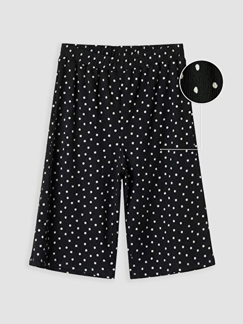 LCW Kids Kız Çocuk Puantiyeli Bermuda Şort