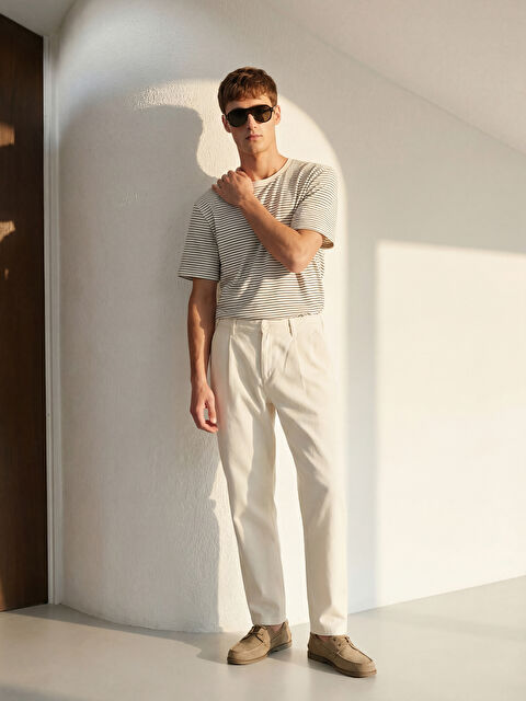 LCW Vision Standart Kalıp Pileli Erkek Chino Pantolon