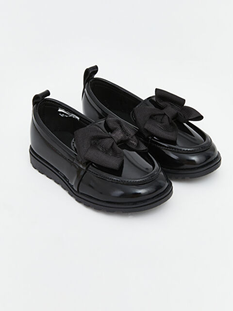 LCW STEPS Deri Görünümlü Kız Bebek Babet  - S6P665Z1-RQL