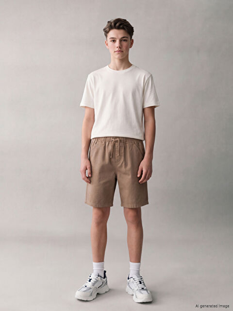 LCW Kids Beli Lastikli Erkek Çocuk Şort