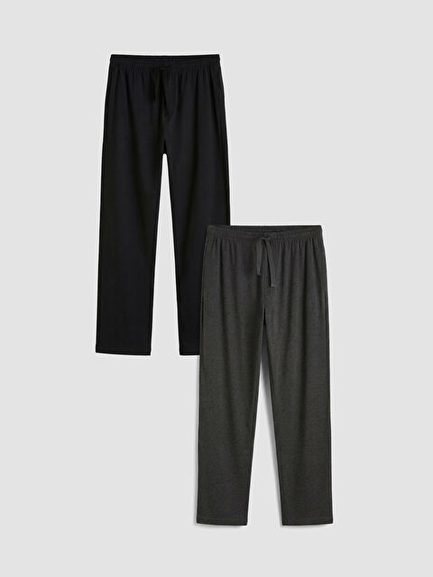 LC WAIKIKI Beli Lastikli Erkek Pijama Altı 2'li - S6P699Z8-CVL