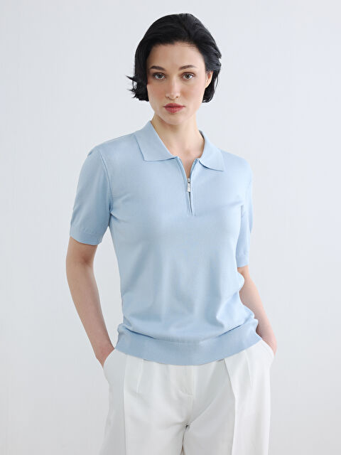 LCW Vision Polo Yaka Kadın Triko Kazak