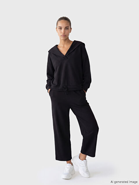 Natuvera Beli Lastikli Kadın Eşofman Altı