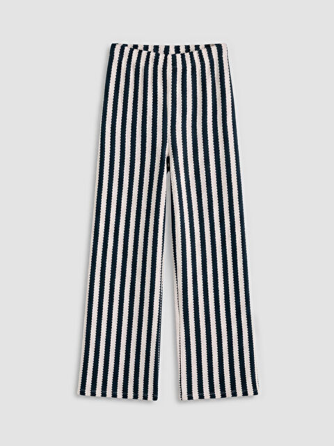 LCW Kids Beli Lastikli Geniş Paça Kız Çocuk Pantolon - S6P804Z4-LEG