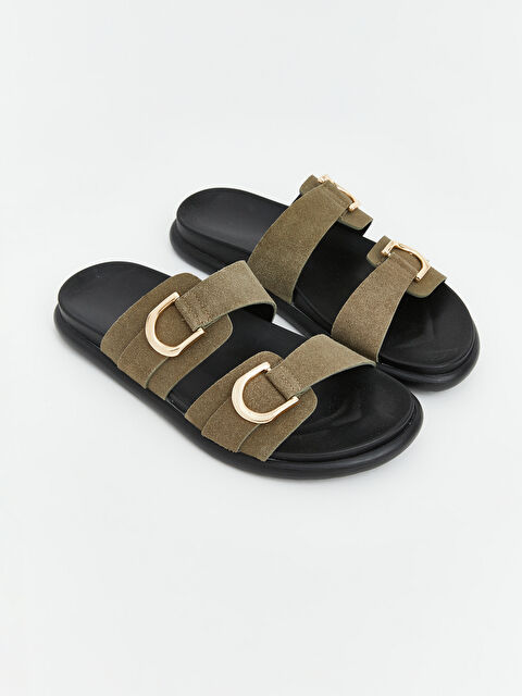 LCW STEPS Süet Görünümlü Kadın Terlik