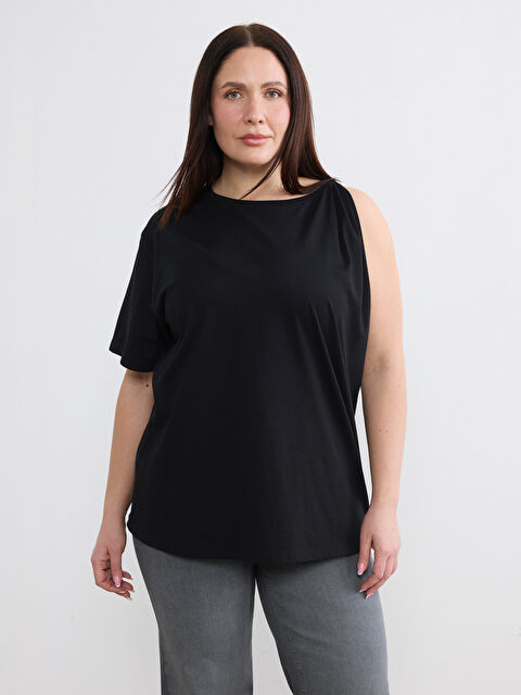 Soulife Bisiklet Yaka Büzgülü Bluz