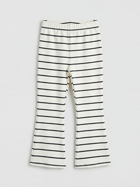 LCW baby Çizgili Kız Bebek Tayt Pantolon